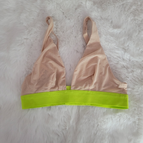 🥂AERIE 2-PACK SMOOTHEZ MESH PLUNGE BRALETTE SIZE XS - Picture 7 of 11